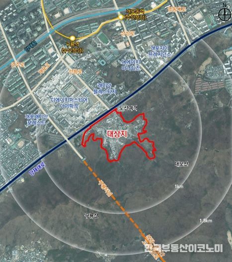 위치도 (강남구 개포동 567-1 번지 일대)